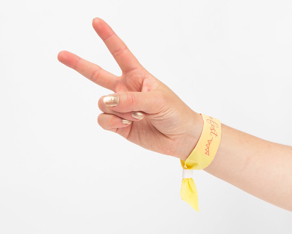 Braccialetto per concerto logo