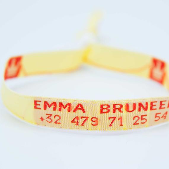 Braccialetto SOS con chiusura in plastica